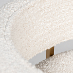 Стул букле бежевый с каркасом цвета матовое золото Tactility варинант исполнения - 4 | Loft Concept в Брянске