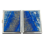 Портсигар с газовой зажигалкой из натурального камня Лазурит Stone Cigarettes Cases варинант исполнения - 4 | Loft Concept в Брянске