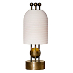 Настольная лампа в виде фонаря с белым фактурным абажуром Echoes of Light варинант исполнения - 1 | Loft Concept в Брянске