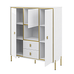 Буфет белый трёхдверный с двумя ящиками Antique Order варинант исполнения - 2 | Loft Concept в Брянске