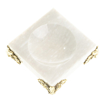 Подставка под шар квадратная из натурального камня Мрамор на ножках Natural Stone Sphere Stands варинант исполнения - 1 | Loft Concept в Брянске