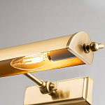 Светильник для картин цвета состаренная латунь с широким плафоном на прямоугольном основании Elstead Lighting варинант исполнения - 8 | Loft Concept в Брянске