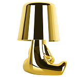 Настольная лампа фигурная золотого цвета с гладким абажуром Высота 16 см Sophia варинант исполнения - 4 | Loft Concept в Брянске
