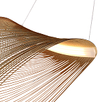 Подвесной светильник фигурный из деревянных прутьев Ecofriendly Light Source варинант исполнения - 4 | Loft Concept в Брянске