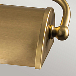 Светильник для картин цвета состаренная латунь с широким плафоном на прямоугольном основании Elstead Lighting варинант исполнения - 11 | Loft Concept в Брянске