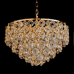 Люстра каскадная с подвесками в форме колец Galaxy of Light варинант исполнения - 3 | Loft Concept в Брянске