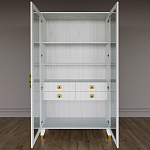 Дизайнерский шкаф витрина Elsa Dreams White с 4-мя ящиками варинант исполнения - 5 | Loft Concept в Брянске