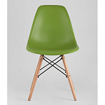 Пластиковый стул на ножках из массива бука Eames Green варинант исполнения - 4 | Loft Concept в Брянске