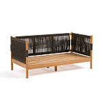 Садовый диван из тикового дерева и веревок Оreon варинант исполнения - 4 | Loft Concept в Брянске