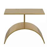 Дизайнерский журнальный стол золотой на полукруглом основании Wecaben варинант исполнения - 2 | Loft Concept в Брянске