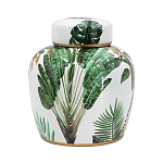 Ваза с крышкой фарфоровая с ручной росписью Leopard Collection  варинант исполнения - 1 | Loft Concept в Брянске