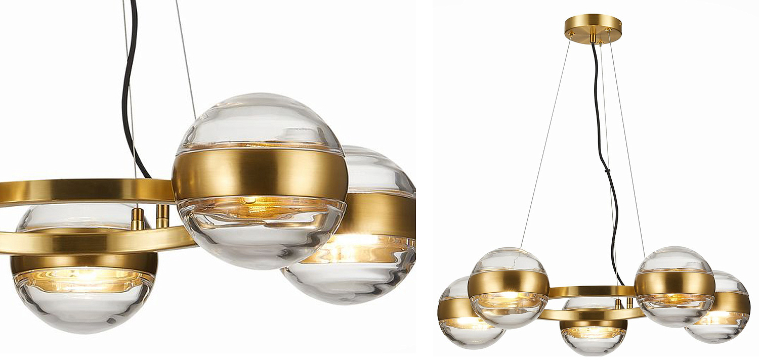 Люстра Leandra Chandelier 5 Balls Люстра Leandra Chandelier 5 Balls - Loft-Concept в Брянске