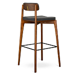 Барный стул из массива ясеня с обивкой из рогожки Elegant Ash варинант исполнения - 4 | Loft Concept в Брянске