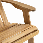 Уличное кресло из массива акации Adirondack Wooden Chair Natural варинант исполнения - 6 | Loft Concept в Брянске