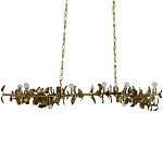 Линейная люстра Brass Eucalyptus Branches Lighting Chandelier варинант исполнения - 1 | Loft Concept в Брянске