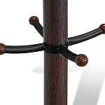 Вешалка коричневая с круглым основанием и черными металлическими крючками Industrial Metal Rust варинант исполнения - 2 | Loft Concept в Брянске