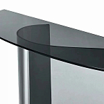 Консоль дымчатого цвета с изогнутым основанием Arabesque варинант исполнения - 2 | Loft Concept в Брянске