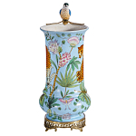 Ваза из фарфора с птицей на бронзовой ветке Garden of Eden варинант исполнения - 4 | Loft Concept в Брянске