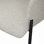 Стул мягкий с подлокотниками Chair Gray Upholstery Boucle варинант исполнения - 7 | Loft Concept в Брянске