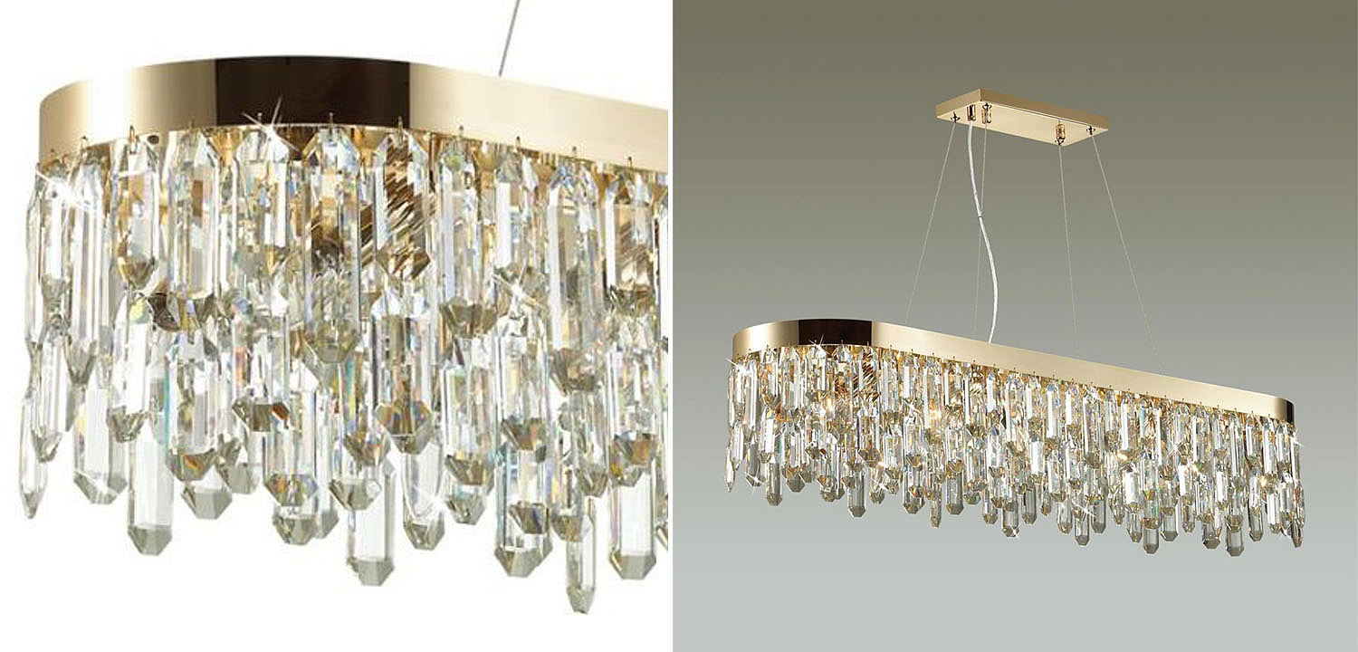 Люстра Crystal Polyhedrons Linear Gold Люстра Crystal Polyhedrons Linear Gold - Loft-Concept в Брянске