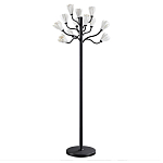 Торшер с плафонами из белых фарфоровых цветов на изогнутых ветвях Floralis варинант исполнения - 1 | Loft Concept в Брянске