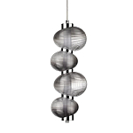 Подвесной светильник с 4-мя рифлеными стеклянными шарами Marcelh Light варинант исполнения - 1 | Loft Concept в Брянске