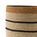 Плетеная корзина в полоску Okiro Wicker Basket варинант исполнения - 3 | Loft Concept в Брянске