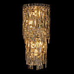 Бра с каскадом из прозрачного хрусталя и корпусом из металла цвета хром Constant Sparks варинант исполнения - 6 | Loft Concept в Брянске