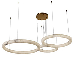 Люстра с 3-мя кольцами из натурального камня Minerals of Light варинант исполнения - 1 | Loft Concept в Брянске