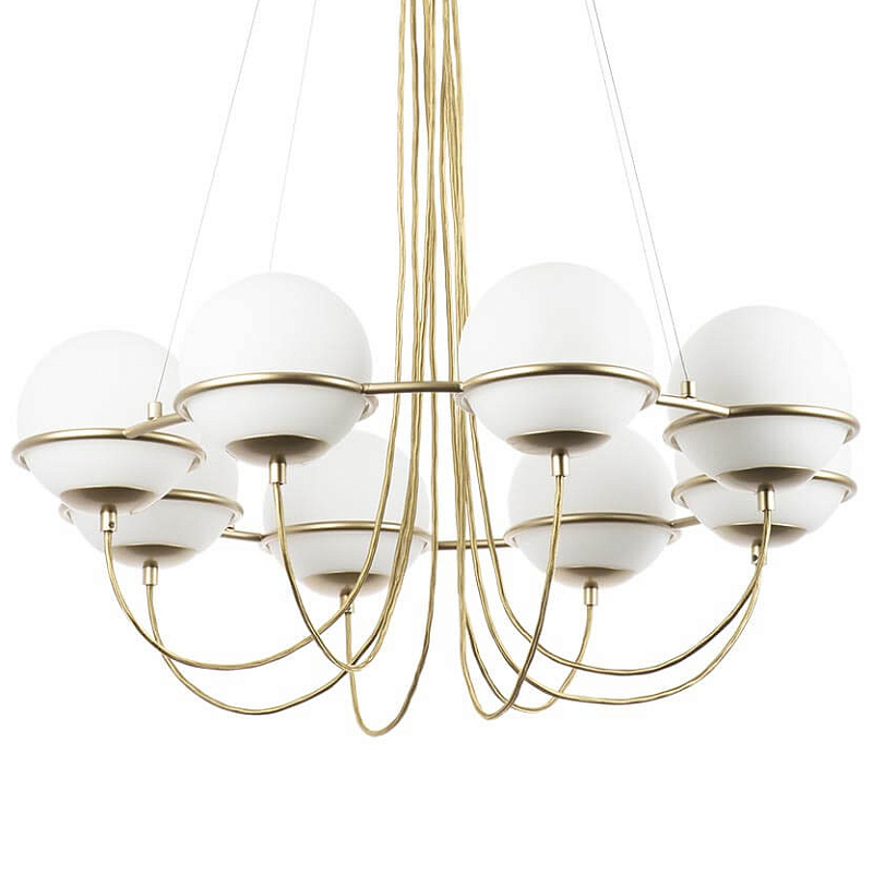 Люстра Melissa Chandelier Champagne 8 Золотой Шампань Белый Люстра Melissa Chandelier Champagne 8 Золотой Шампань Белый в Брянске | Loft Concept