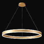 Люстра подвесная светодионая кольцевая золотого цвета Ring Horizontal варинант исполнения - 2 | Loft Concept в Брянске