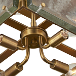 Потолочный светильник квадратный из толстого литого стекла Cast Glass варинант исполнения - 3 | Loft Concept в Брянске