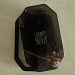 Шкатулка из эпоксидной смолы с цветами черная Epoxy Resin Pink Flowers Box Black варинант исполнения - 2 | Loft Concept в Брянске