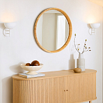 Зеркало круглое в раме из ротанга Wickerwork варинант исполнения - 4 | Loft Concept в Брянске