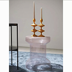 Кофейный столик стеклянный Elegant Lilac Glass Model варинант исполнения - 2 | Loft Concept в Брянске