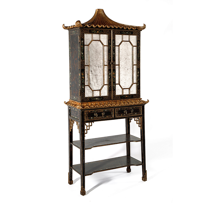 Витрина Palace Showcase Pagoda  Черный Золотой в Брянске | Loft Concept 