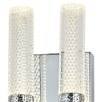Бра с двумя плафонами Dew Drops Tube Duo Chrome Wall Lamp варинант исполнения - 3 | Loft Concept в Брянске