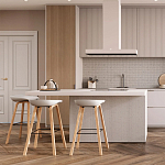 Барный стул на ножках из натурального дерева Boras White варинант исполнения - 8 | Loft Concept в Брянске