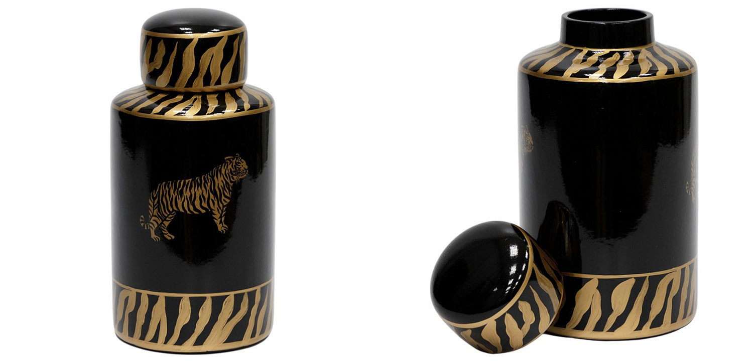 Ваза Tiger Vase black and gold Ваза Tiger Vase black and gold - Loft-Concept в Брянске