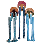 Вязаный Арт-Объект на стену из трех элементов Triptych варинант исполнения - 3 | Loft Concept в Брянске