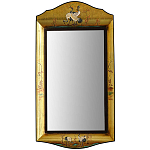 Зеркало в стиле Шинуазри ручная роспись Chinoiserie Golden Birds Mirror варинант исполнения - 1 | Loft Concept в Брянске