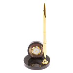 Часы настольные с ручкой из натурального камня Stone Clock варинант исполнения - 6 | Loft Concept в Брянске