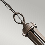 Люстра с белыми тканевыми абажурами в прозрачных стеклянных цилиндрах Kichler варинант исполнения - 19 | Loft Concept в Брянске