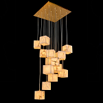 Люстра подвесная с квадратными плафонами из натурального камня Glowing Spheres варинант исполнения - 2 | Loft Concept в Брянске