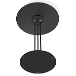 Стол журнальный с круглой бело-голубой столешницей из стекла White and Blue Marble варинант исполнения - 5 | Loft Concept в Брянске