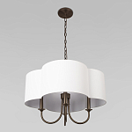 Люстра с белым текстильным абажуром Vitorino  варинант исполнения - 4 | Loft Concept в Брянске