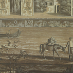 Обои ручная роспись Monuments of Paris Eau Forte on antique scenic Xuan paper варинант исполнения - 3 | Loft Concept в Брянске