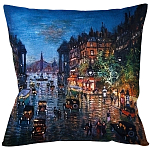 Подушка декоративная Ночной город Impressionism in Art варинант исполнения - 1 | Loft Concept в Брянске