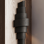 Бра в форме спирали черное с золотой внутренней отделкой Warm Glow варинант исполнения - 3 | Loft Concept в Брянске