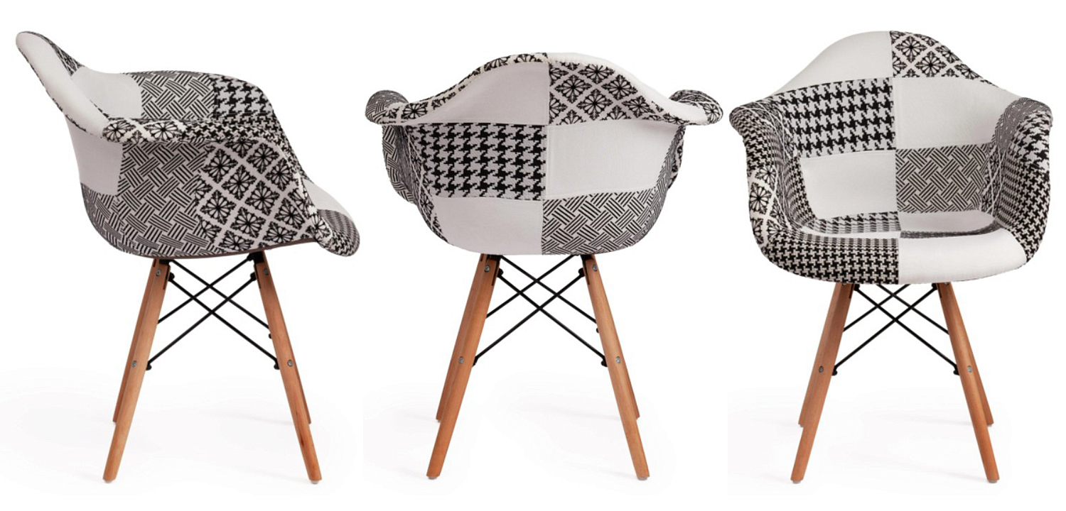 Стул DAW black&white patchwork Стул DAW black&white patchwork - Loft-Concept в Брянске